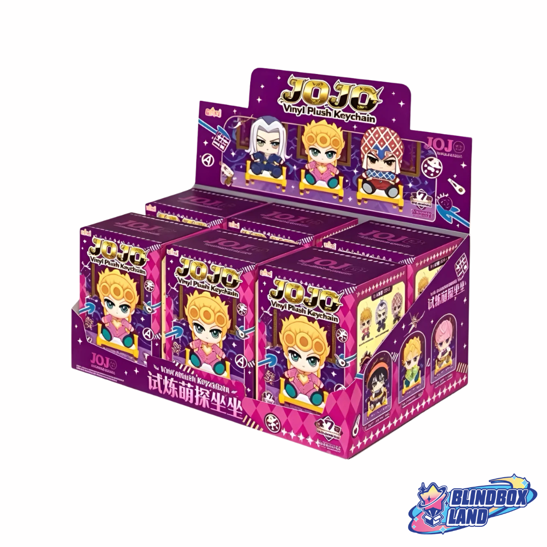 Jojo's Bizarre Adventure - Golden Wind Trial Cute Journey Sitting Plush Keyring Series, Blindbox