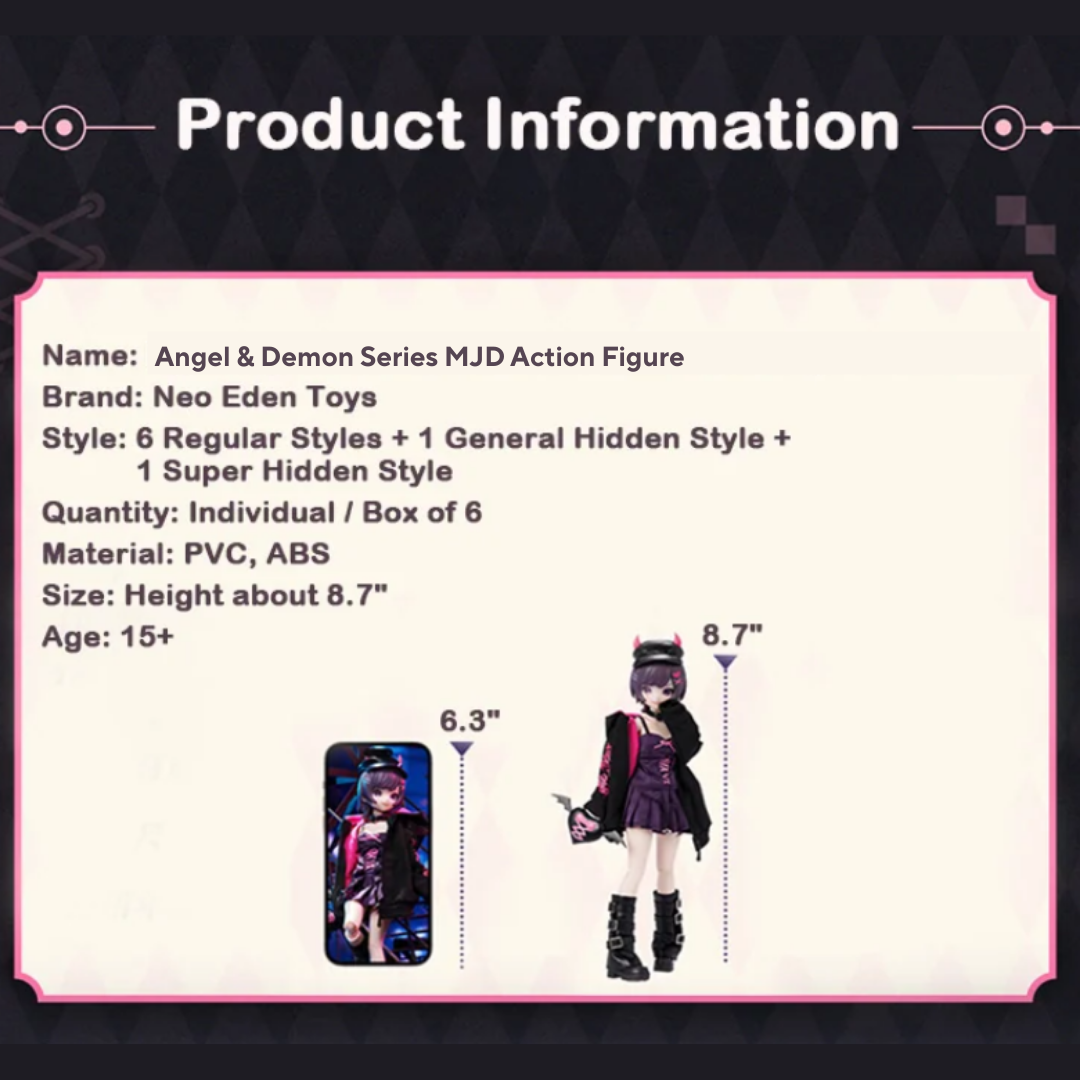 Angel & Demon MJD Action Figure Product Info Blindbox Land