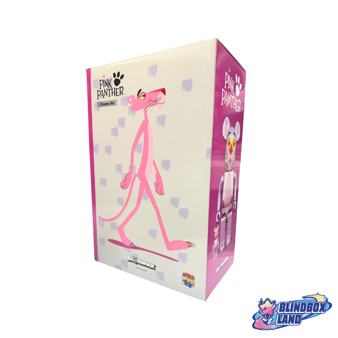 Bearbrick Pink Panther Chrome Blindbox Land