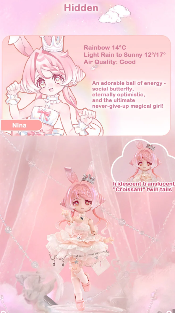Bonnie's Third Generation Meteorological BJD Action Figure Secret Nina Blindbox Land