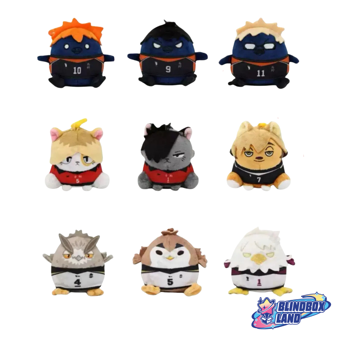 Haikyu!! Animal Plush Keyring All Characters Blindbox Land