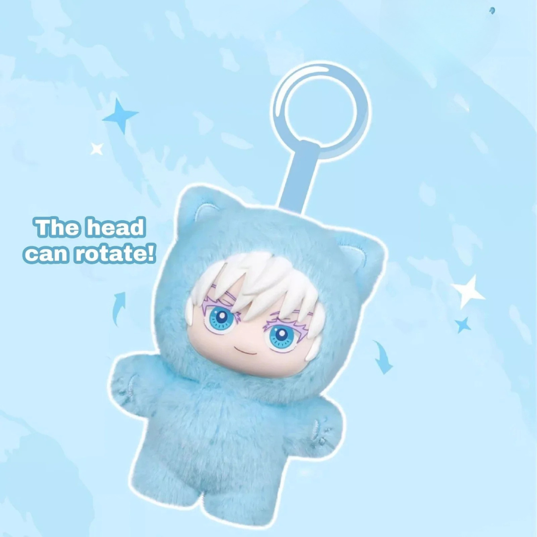 Jujutsu Kaisen Cat Ear Plush Keyring Product Info Blindbox Land