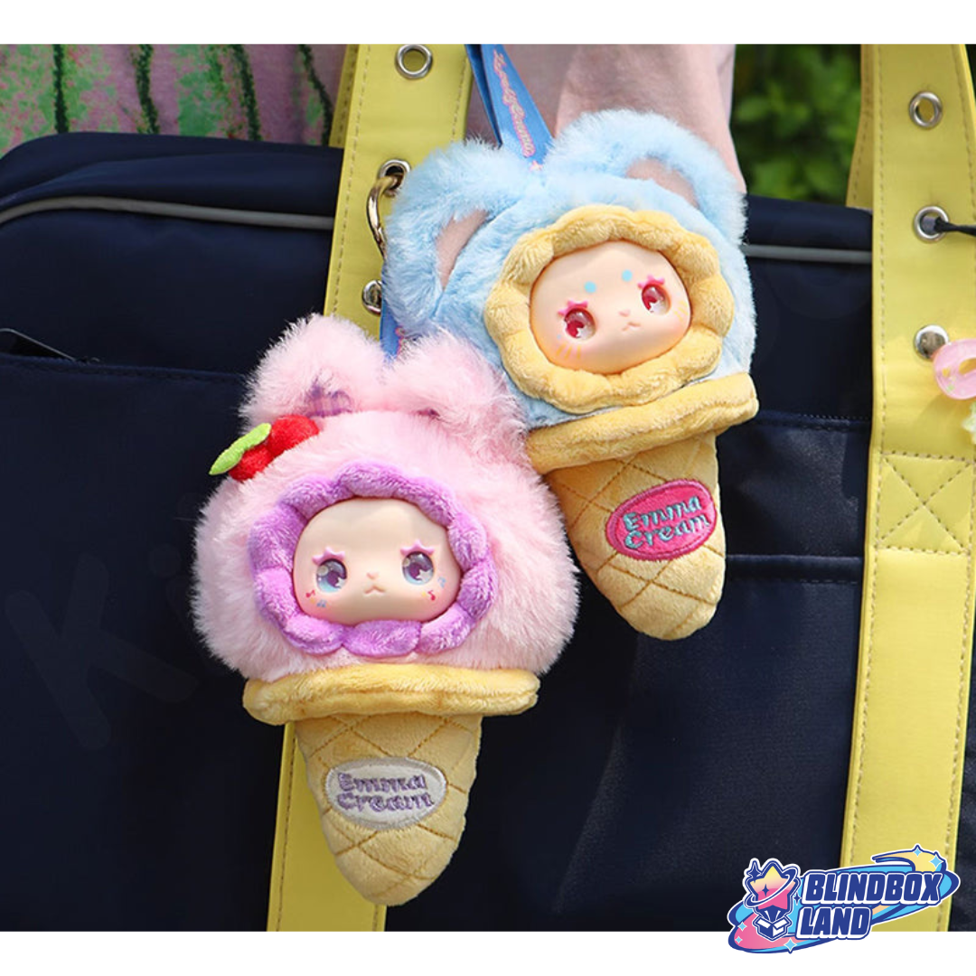 Lovely Emma Scoop Ice Cream Front 2 Plush Keyring Blindbox Land
