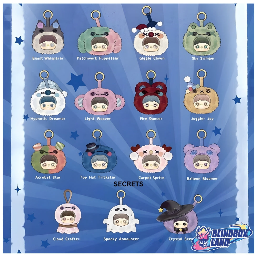Maymei Crazy Circus Plush Keyring Series All Members Blindbox Land