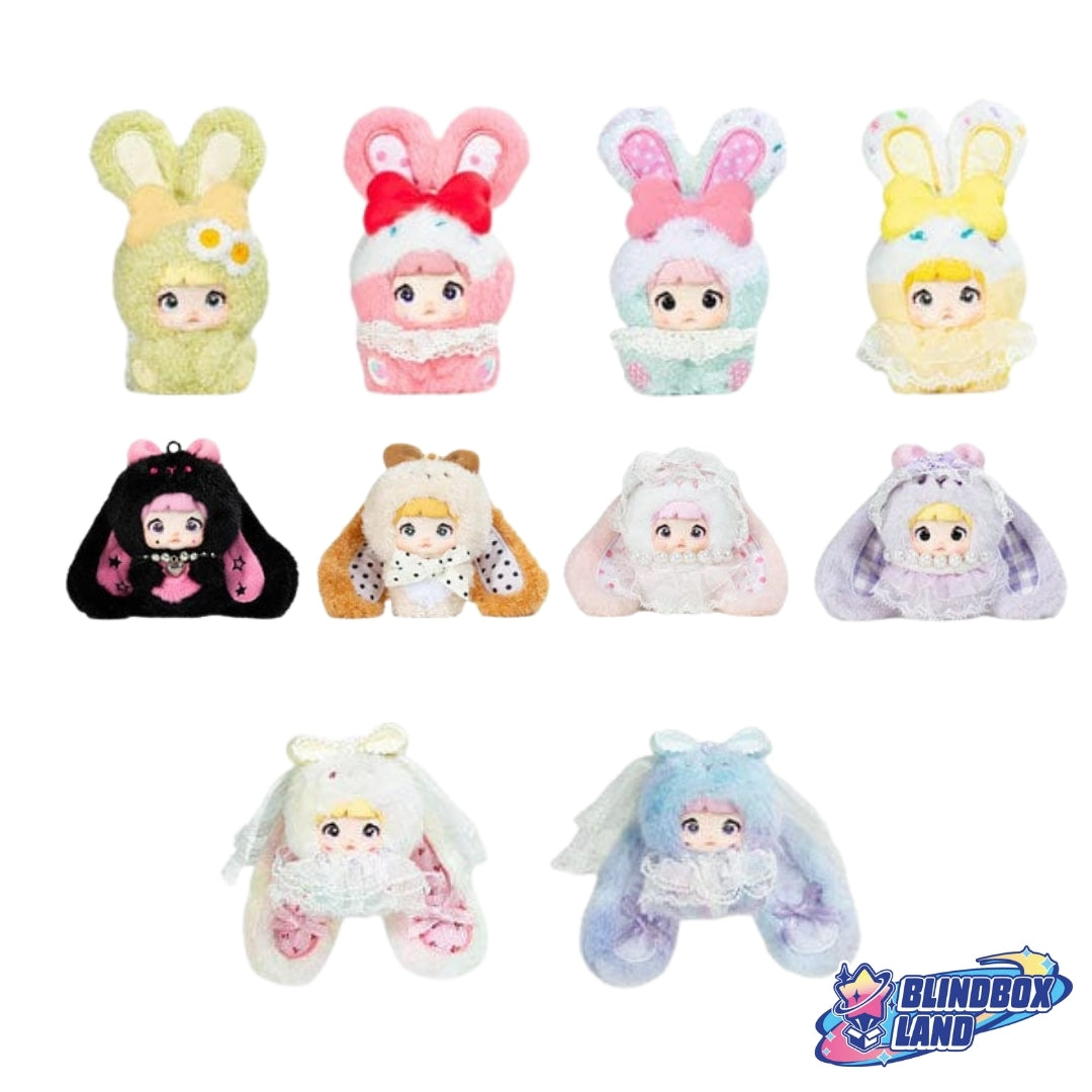 Nommi - Baby Sweetheart Bunny Plush Keychain Series All Members Blindbox Land