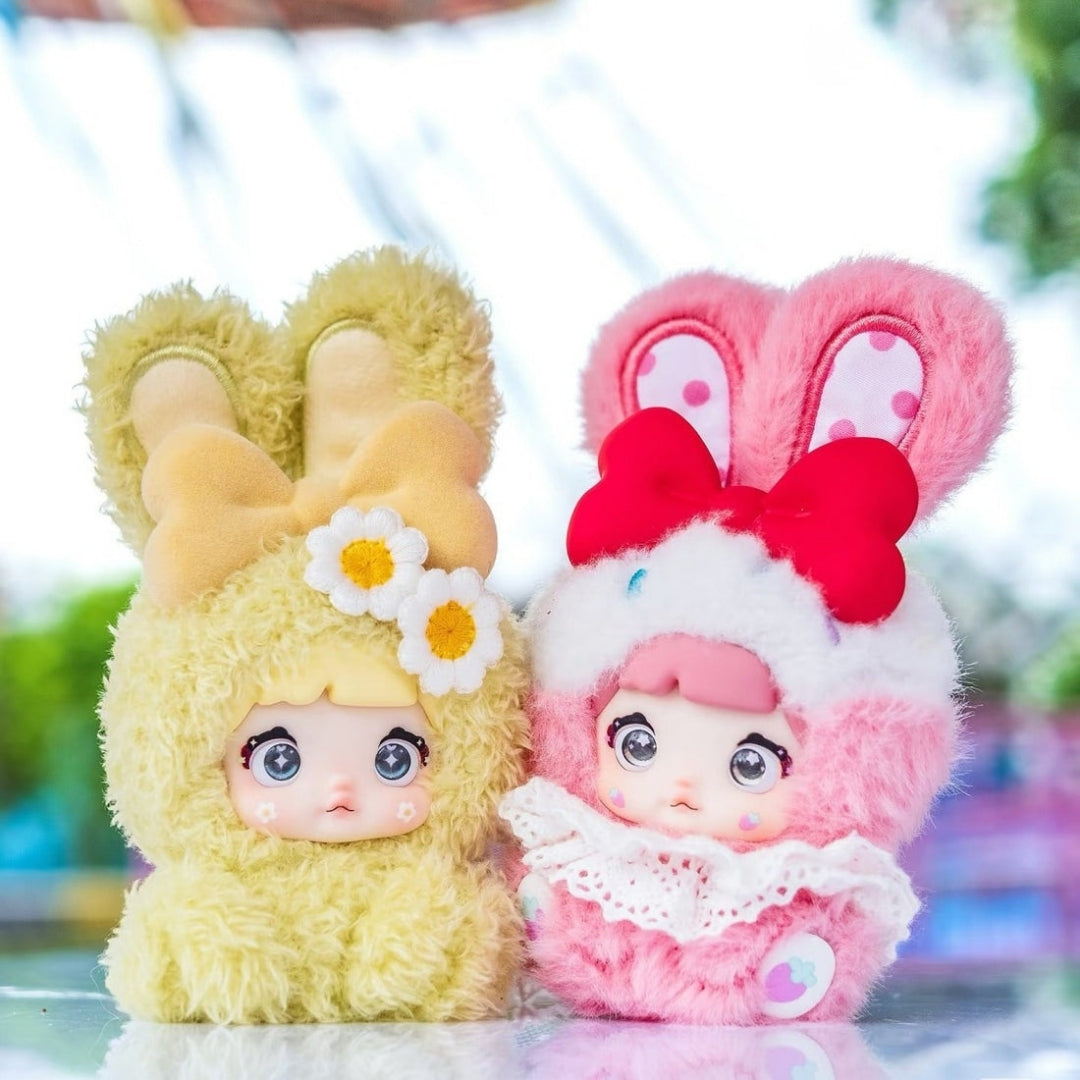 Nommi - Baby Sweetheart Bunny Plush Keychain Series Mint Cream Strawberry Cream Blindbox Land