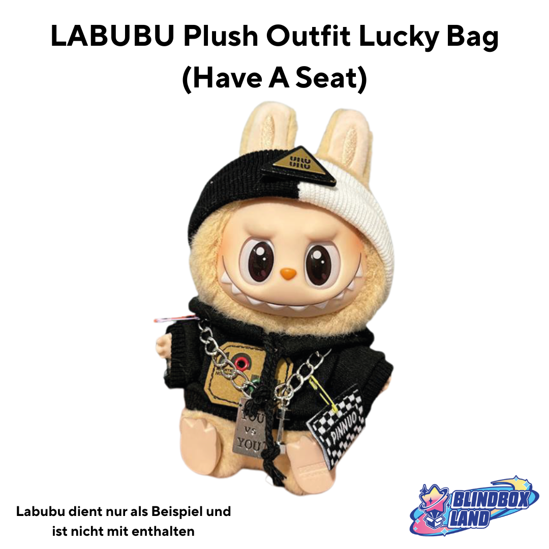Labubu Plush Outfit Lucky Bag (Have A Seat)