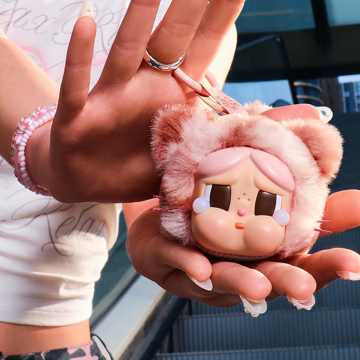 POP MART CRYBABY Wild but Cute Series Pink Cutie Blindbox Land
