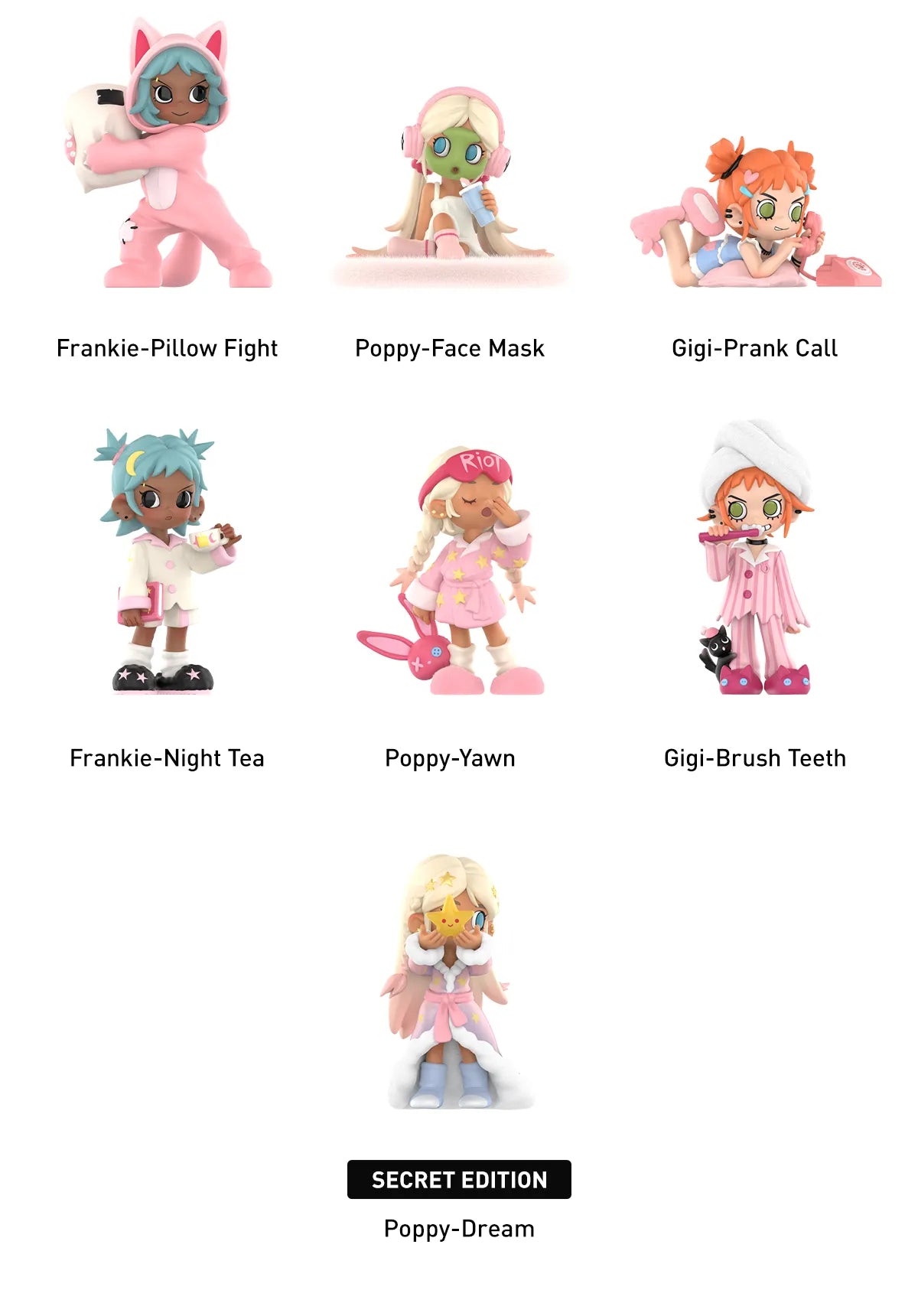 POP MART Lil Peach Riot Sleep Over All Members 2 Blindbox Land