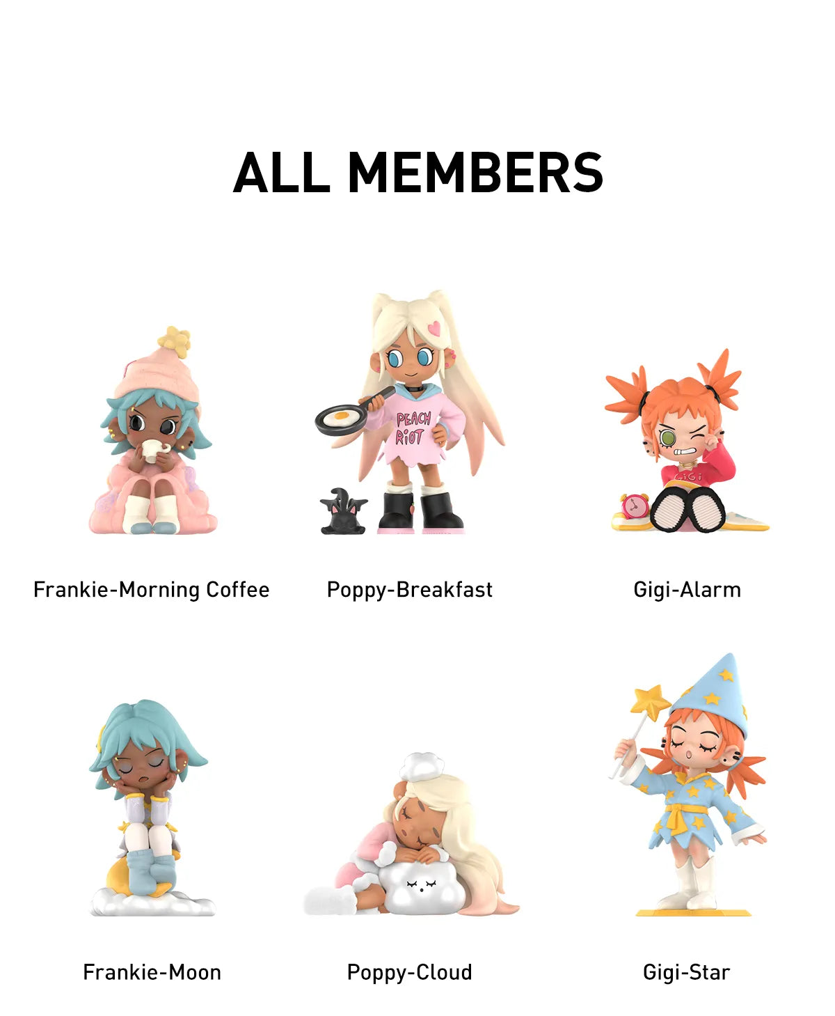 POP MART Lil Peach Riot Sleep Over All Members Blindbox Land