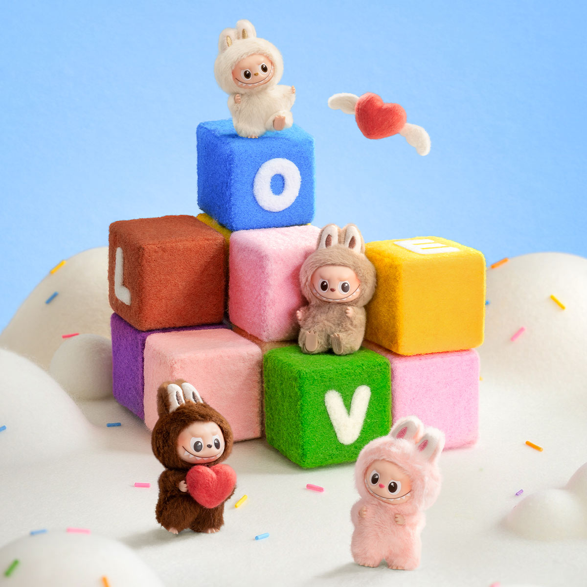 POP MART The Monsters Labubu Pin For Love M bis Z Blindbox Land