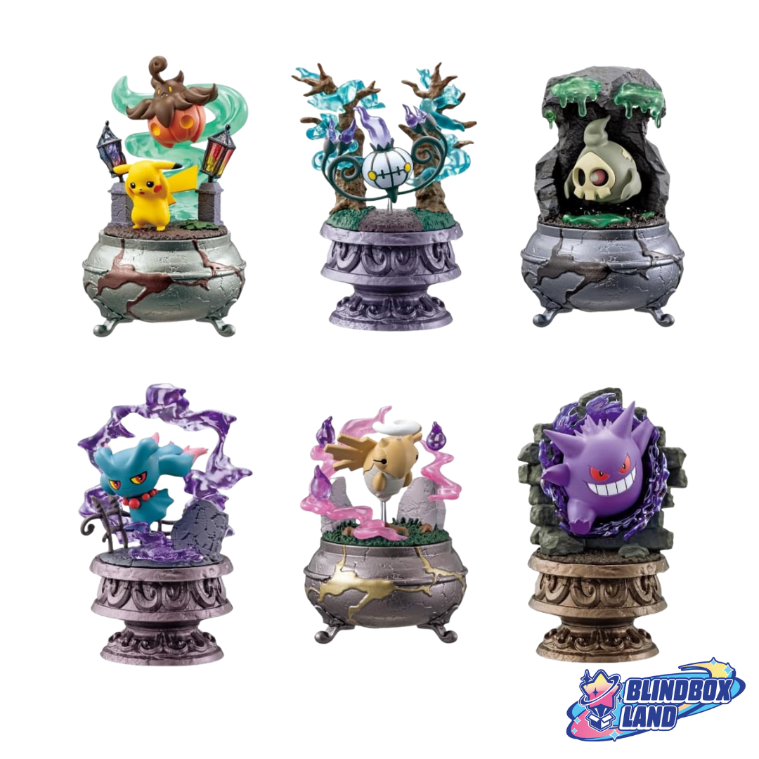 Re Ment Pokémon Little Night Collection 2 Pikachu Bakeccha Chandela Yomawaru Muma Nukenin Gangar Blindbox Land