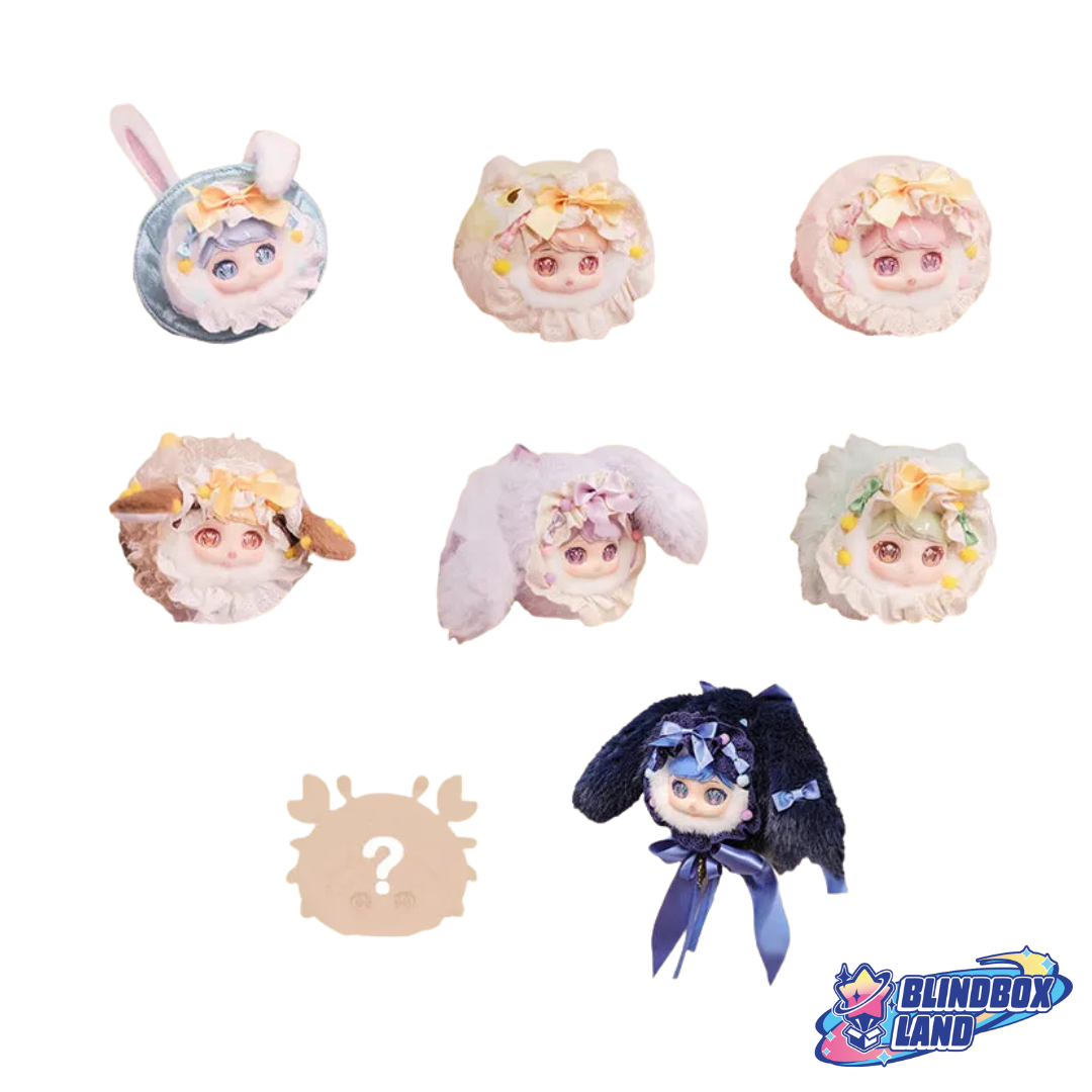 Roro Fluffy Plush Keyring all members Blindbox Land
