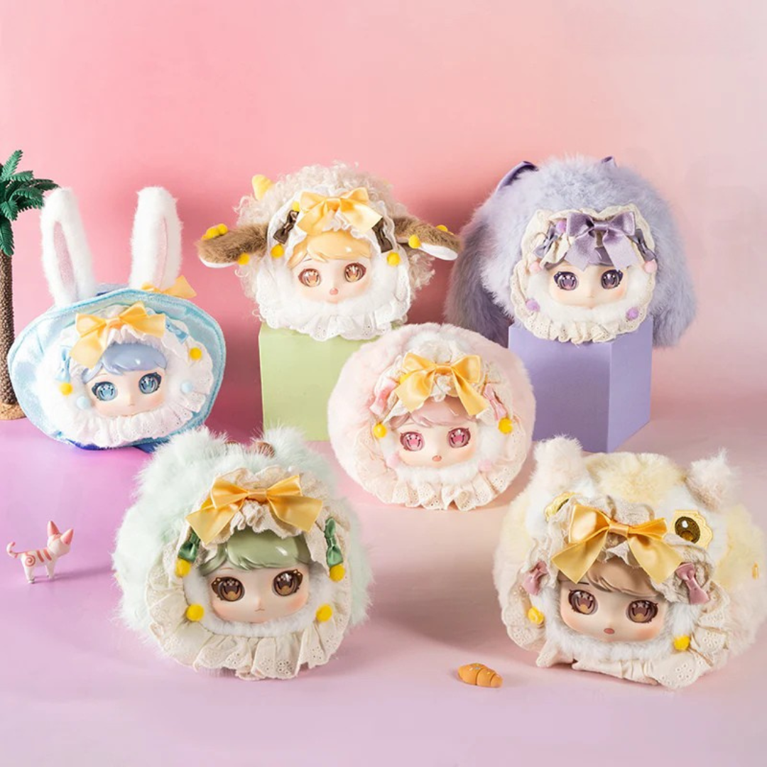 Roro Fluffy Plush Keyring Product Show Blindbox Land