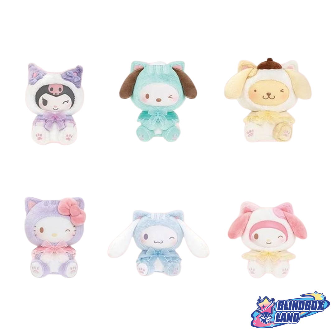 SANRIO Play With Kittens Plush Keyring Plush all members Blindbox Land