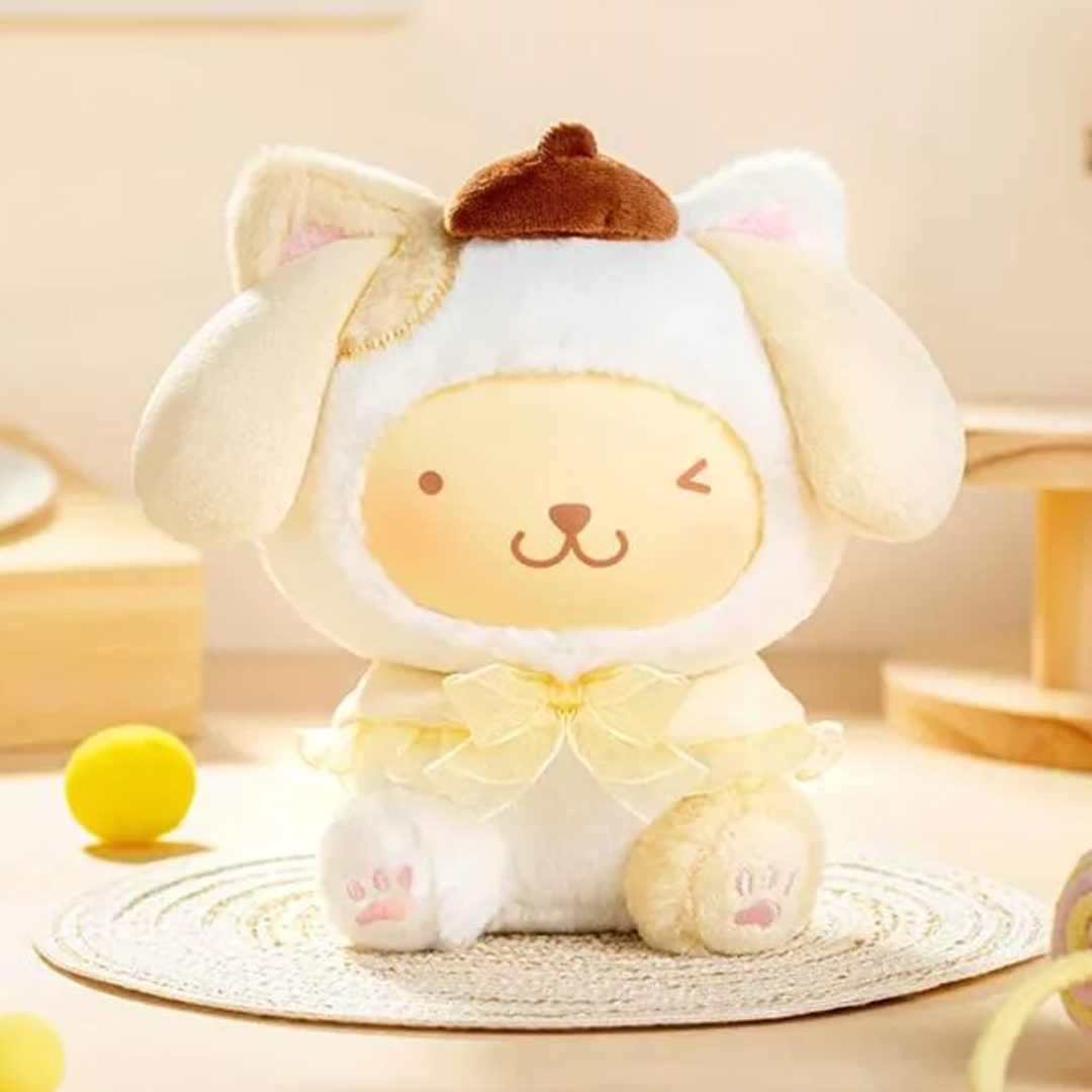 SANRIO Play With Kittens Plush Keyring Plush Pompompurin Blindbox Land
