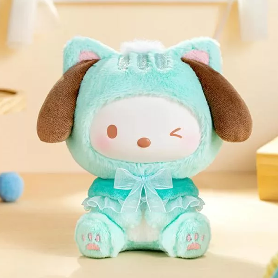 SANRIO Play With Kittens Plush Keyring Plush Pochacco Blindbox Land