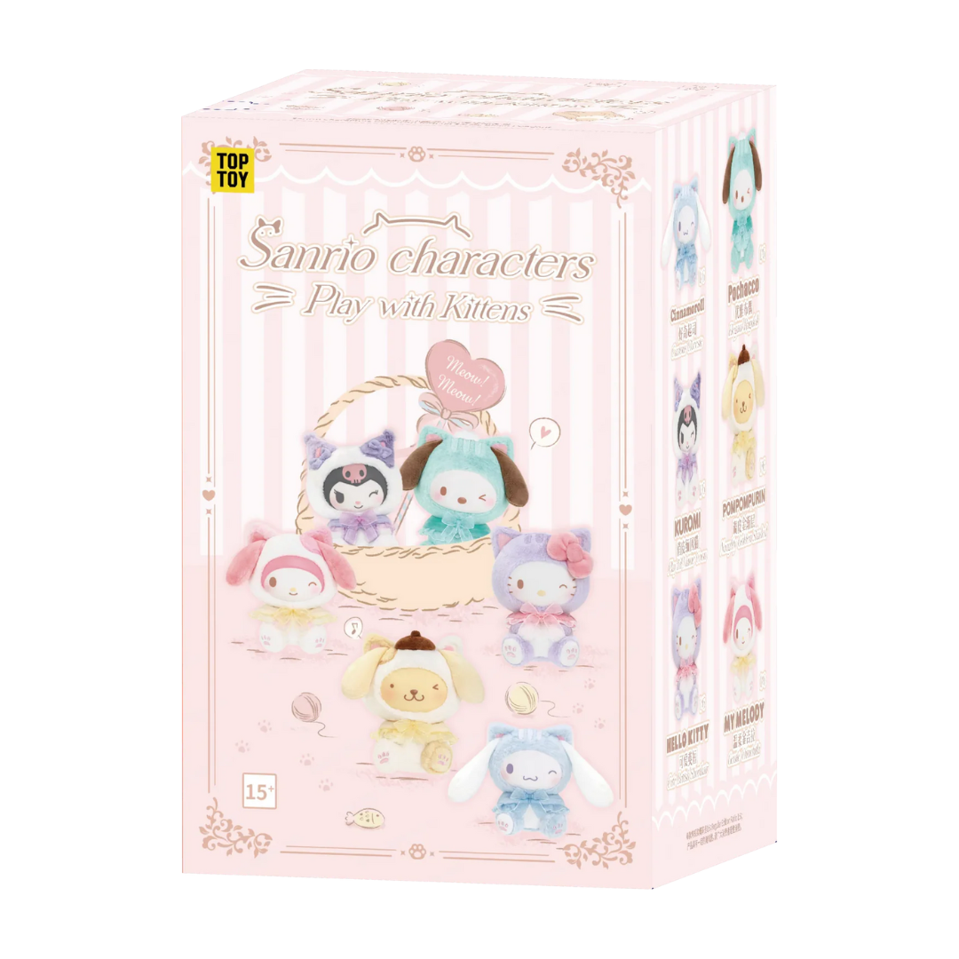 SANRIO Play With Kittens Plush Keyring Plush Single Box Blindbox Land