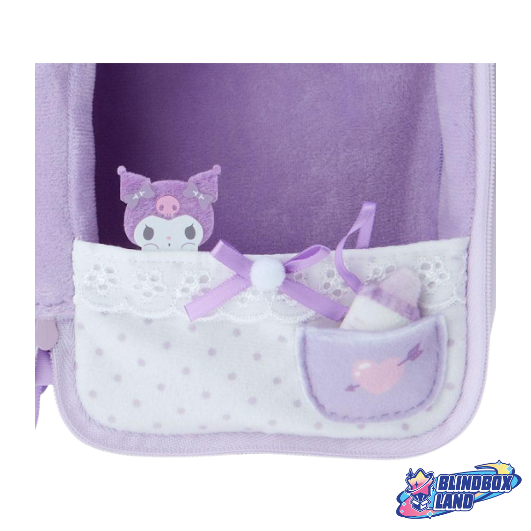 Sanrio Characters Plush Pouch Kuromi Front 4 Blindbox Land