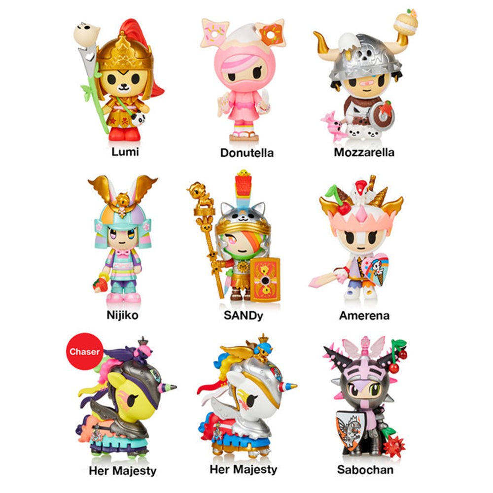 TOKIDOKI Kawaii Princess Warriors Series Front All Blindbox Land