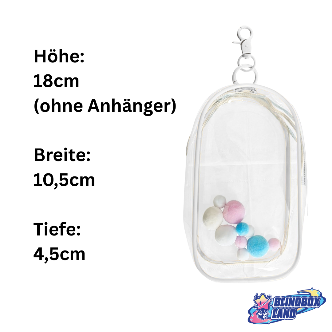 Transparente Taschen Figuren mit Anhänger Groß Produkt Größe Blindbox Land