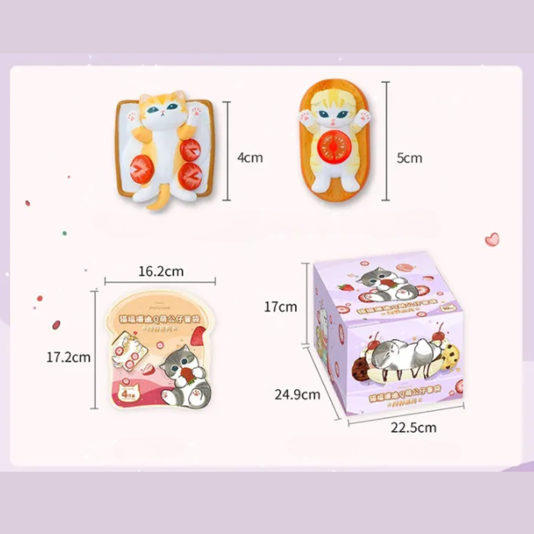 mofusand cute mini figure fat series product size Blindbox Land