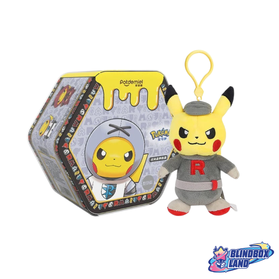 Pokemon Pikachu Villain Plush Mascot Keychain Series, Blindbox
