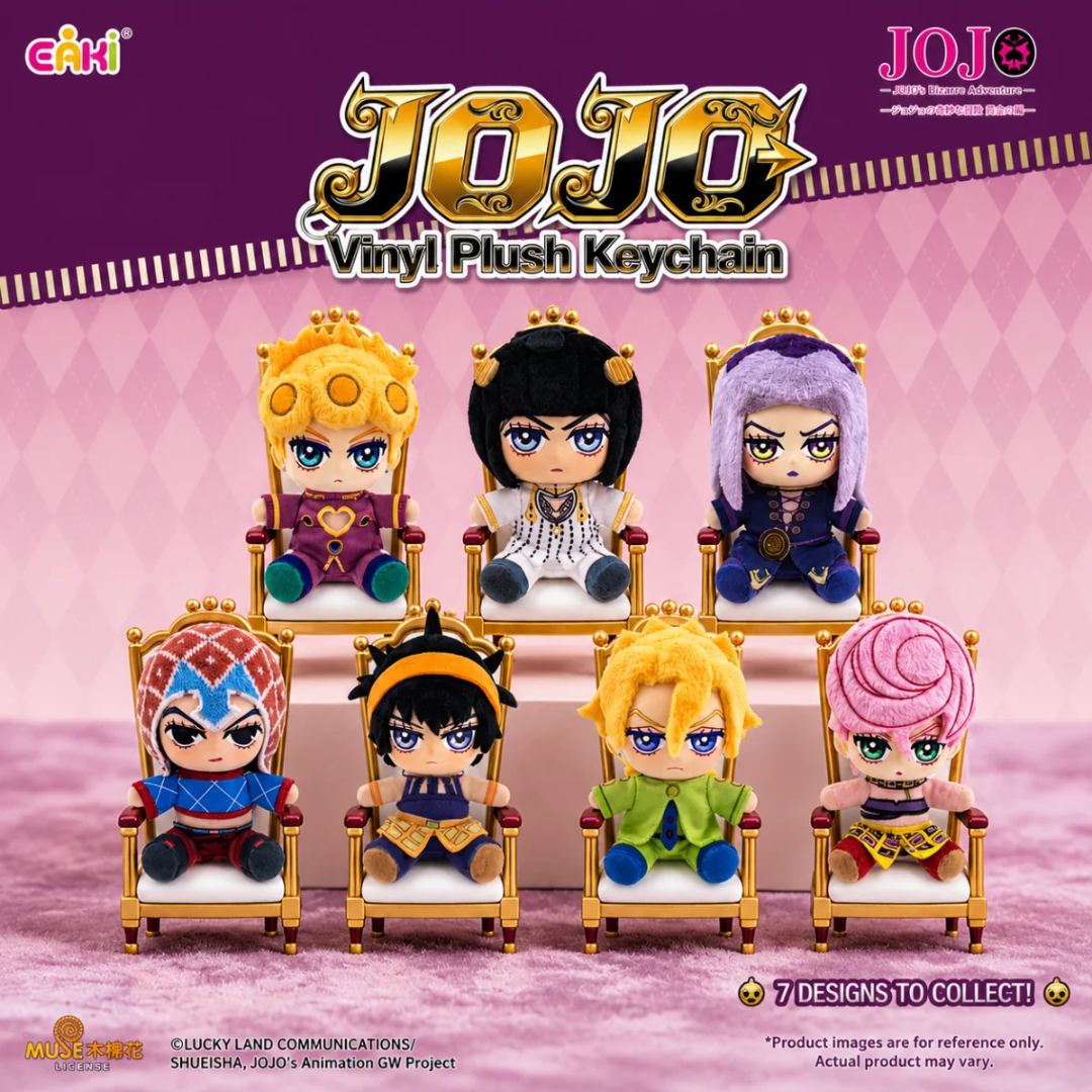 Jojo's Bizarre Adventure - Golden Wind Trial Cute Journey Sitting Plush Keyring Series, Blindbox