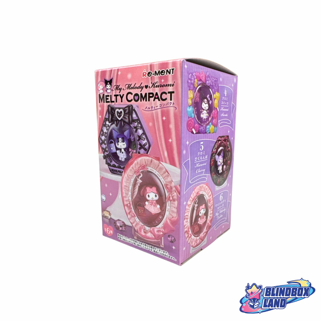Re-Ment - Sanrio My Melody x Kuromi Melty Compact Series, Blindbox