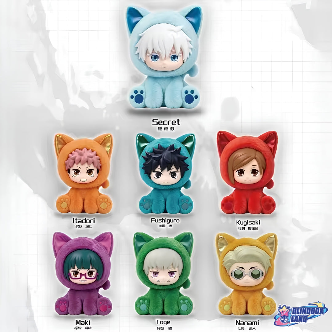 Jujutsu Kaisen - Plush Keyring Vol. 2 Sitting Cat Party Series, Blindbox