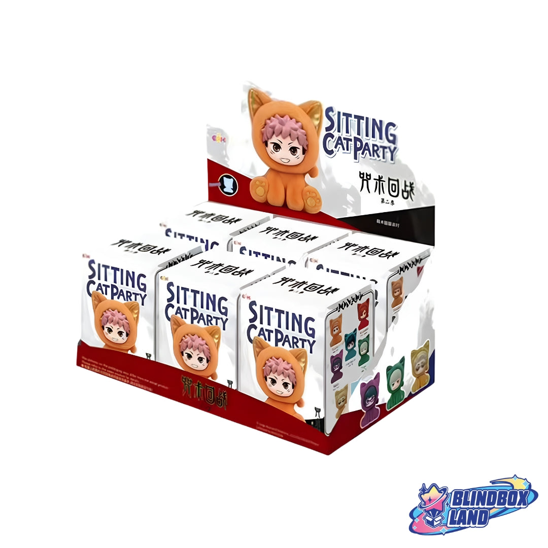Jujutsu Kaisen - Plush Keyring Vol. 2 Sitting Cat Party Series, Blindbox