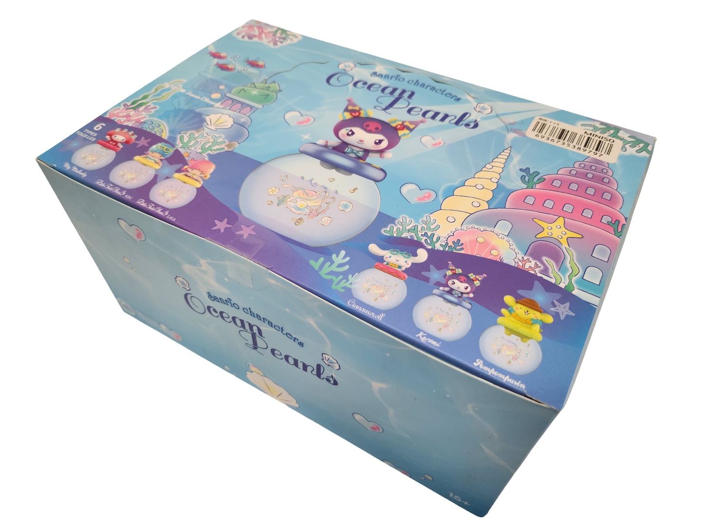 Sanrio Characters Ocean Pearls Series miniso Blindbox Mysterybox Pompompurin  My Melody Hello Kitty Kuromi Twin Stars Kiki Lala Cinnamoroll 