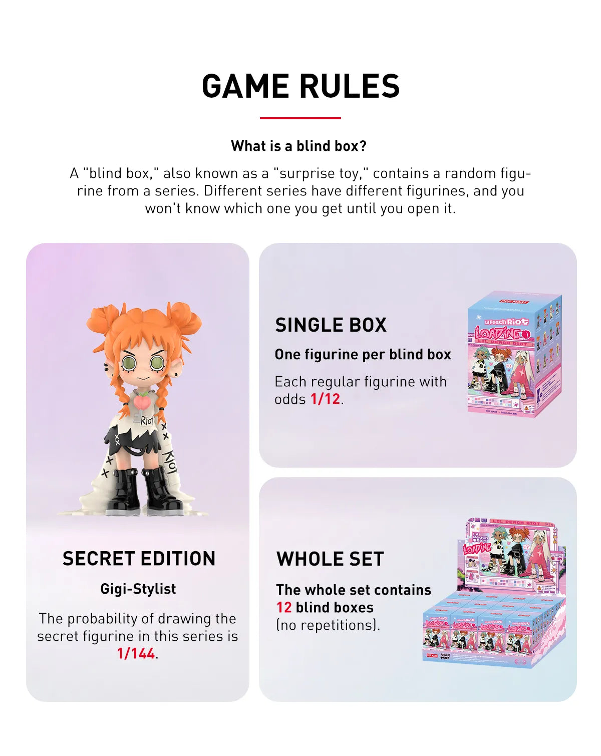 POP MART - Lil Peach Riot: Loading! Series, Blindbox
