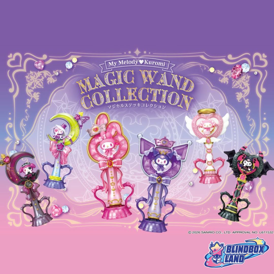 Re-Ment - Sanrio Kuromi x My Melody Magic Wand Collection Series, Blindbox