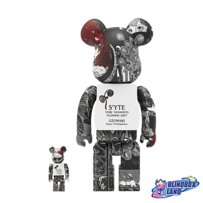 BE@RBRICK - UZUMAKI S'YTE (Yohji Yamamoto Planning Dept) 100% & 400%