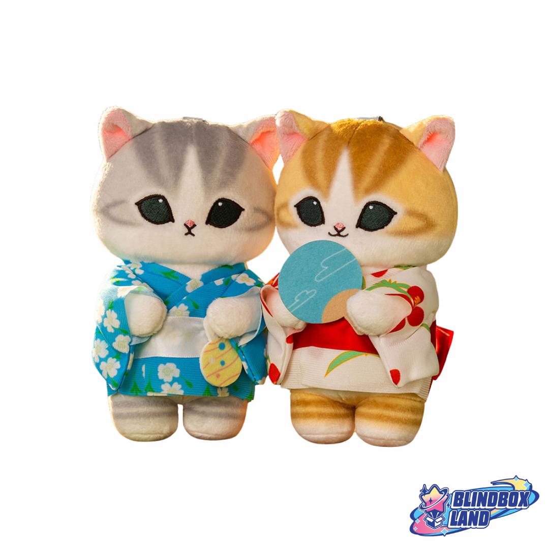 Mofusand - Cat Mascot Plush Keyring in Yukata Style