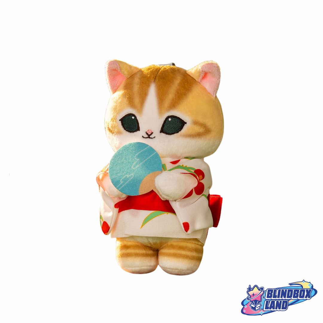 Mofusand - Cat Mascot Plush Keyring in Yukata Style