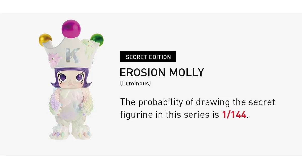 POP MART - Molly x INSTINCTOY Erosion Molly costume Series, Blindbox