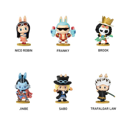BLINDBOX LAND One Piece Labubu Blindbox Pop Mart The Monsters Nico Robin Franky Brook Jinbe Sabo Trafalgar Law