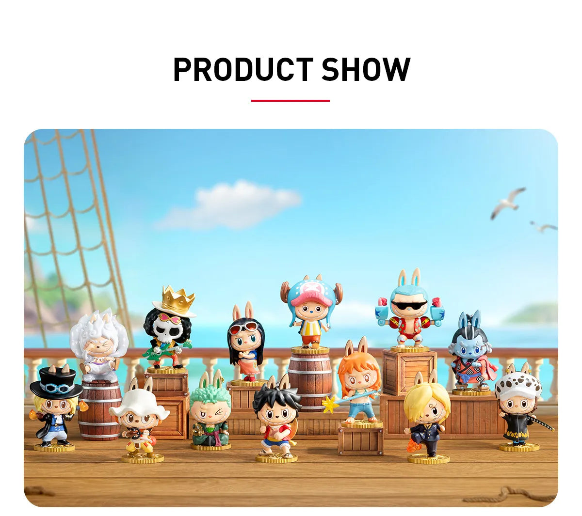BLINDBOX LAND One Piece Labubu Blindbox Pop Mart The Monsters Product Show