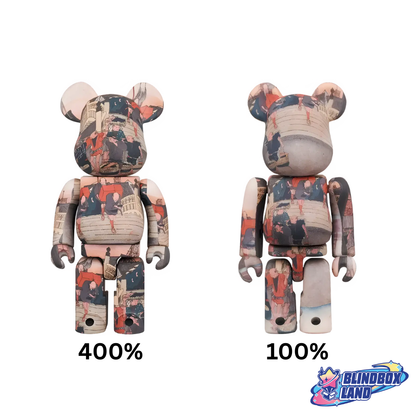 Bearbrick 53 Stages of the Tokaido Highway Nihonbashi Bridge Utagawa Hiroshige Blindbox Land