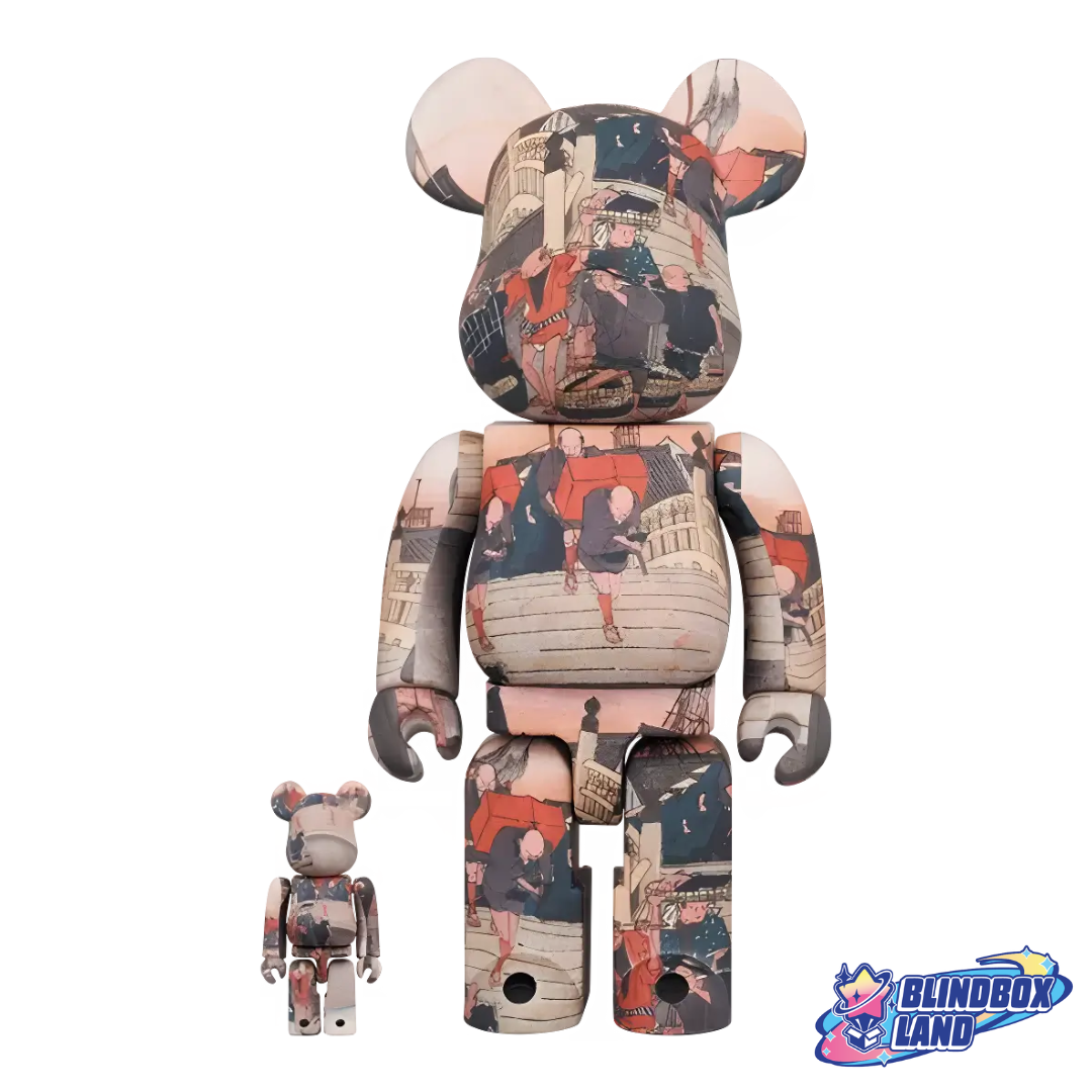 Bearbrick 53 Stages of the Tokaido Highway Nihonbashi Bridge Utagawa Hiroshige Blindbox Land