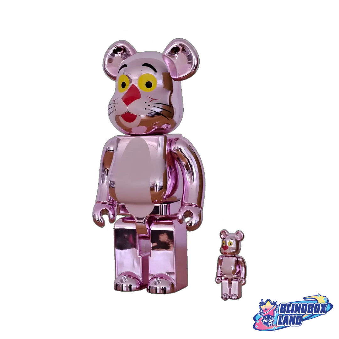 Bearbrick Pink Panther Chrome Blindbox Land