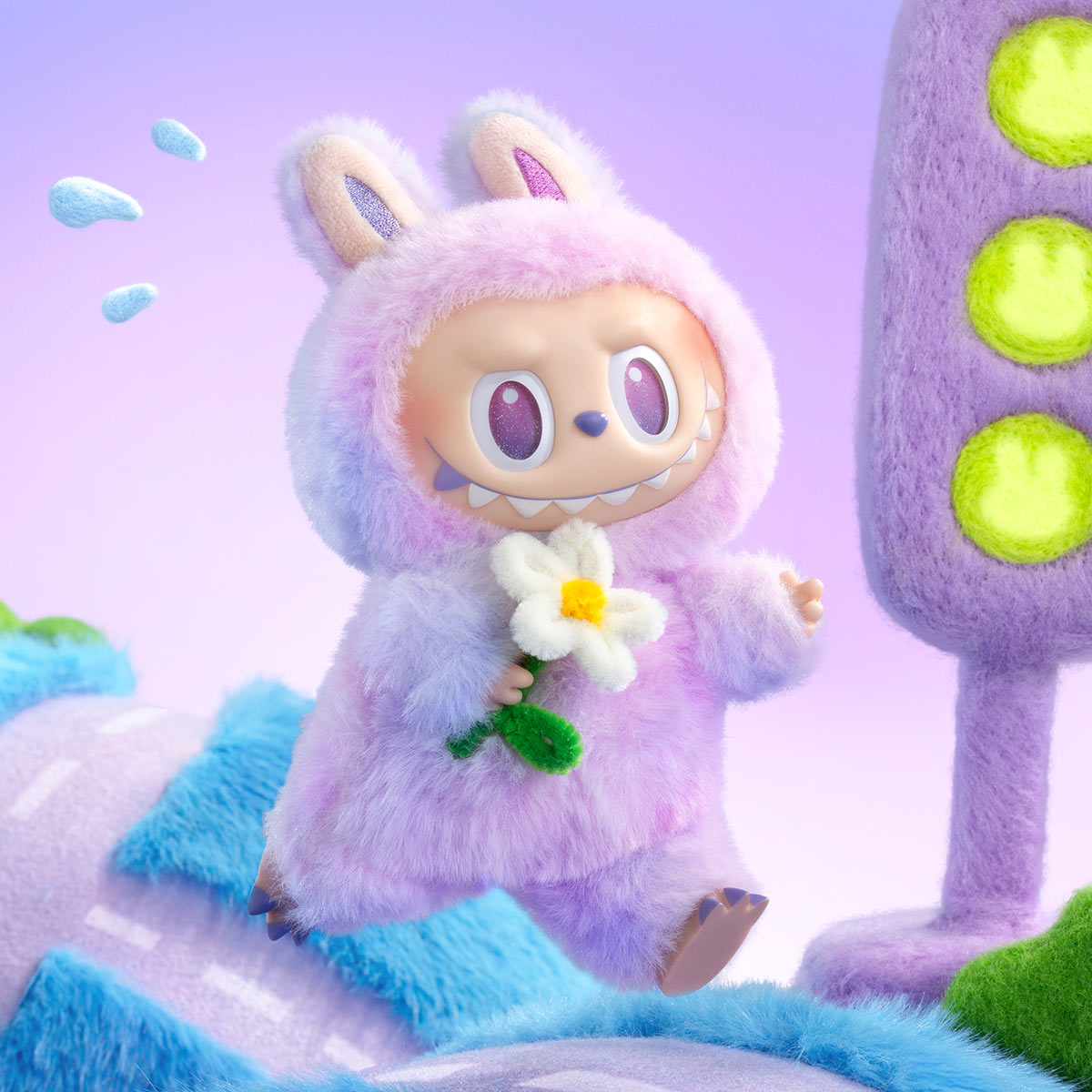 Blindbox Land The Monsters Labubu Pop Mart Vinyl Plush Big Into Energy Luck