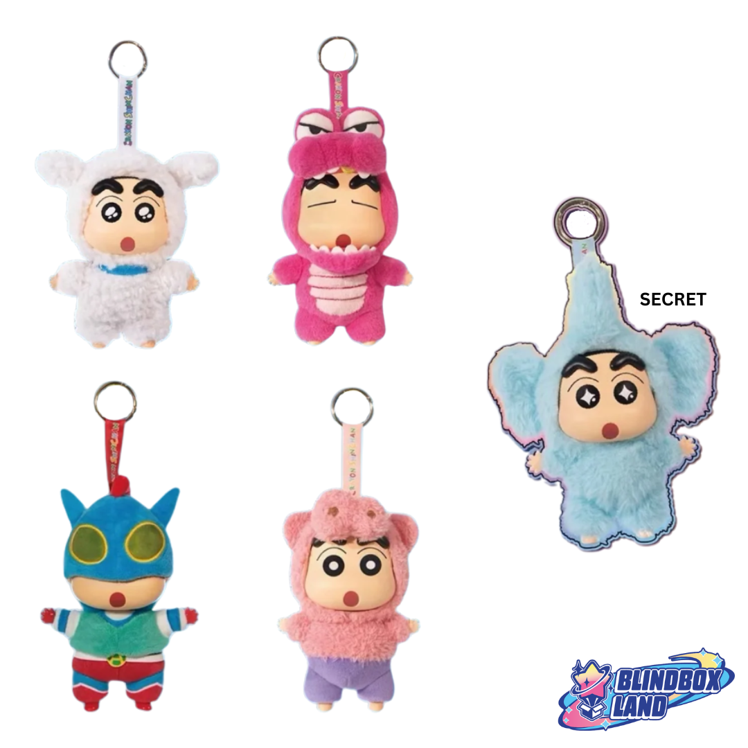 Crayon ShinChan All Party Plüsch Anhänger All Members Blindbox Land