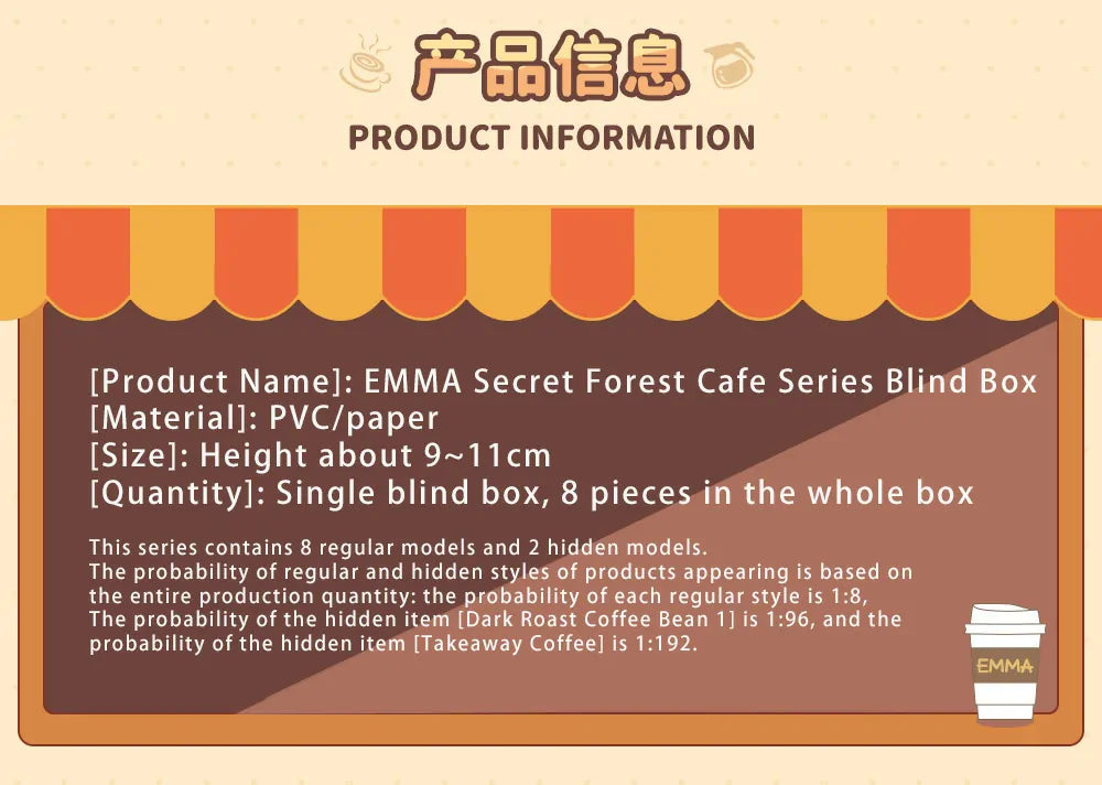 Emma Secret Forest Coffee Shop All Characters Product Info Blindbox Land