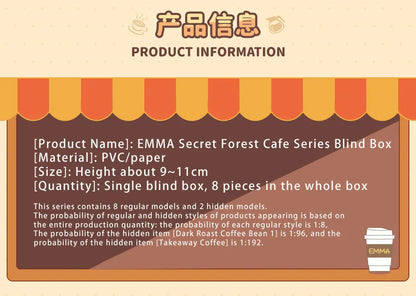 Emma Secret Forest Coffee Shop All Characters Product Info Blindbox Land