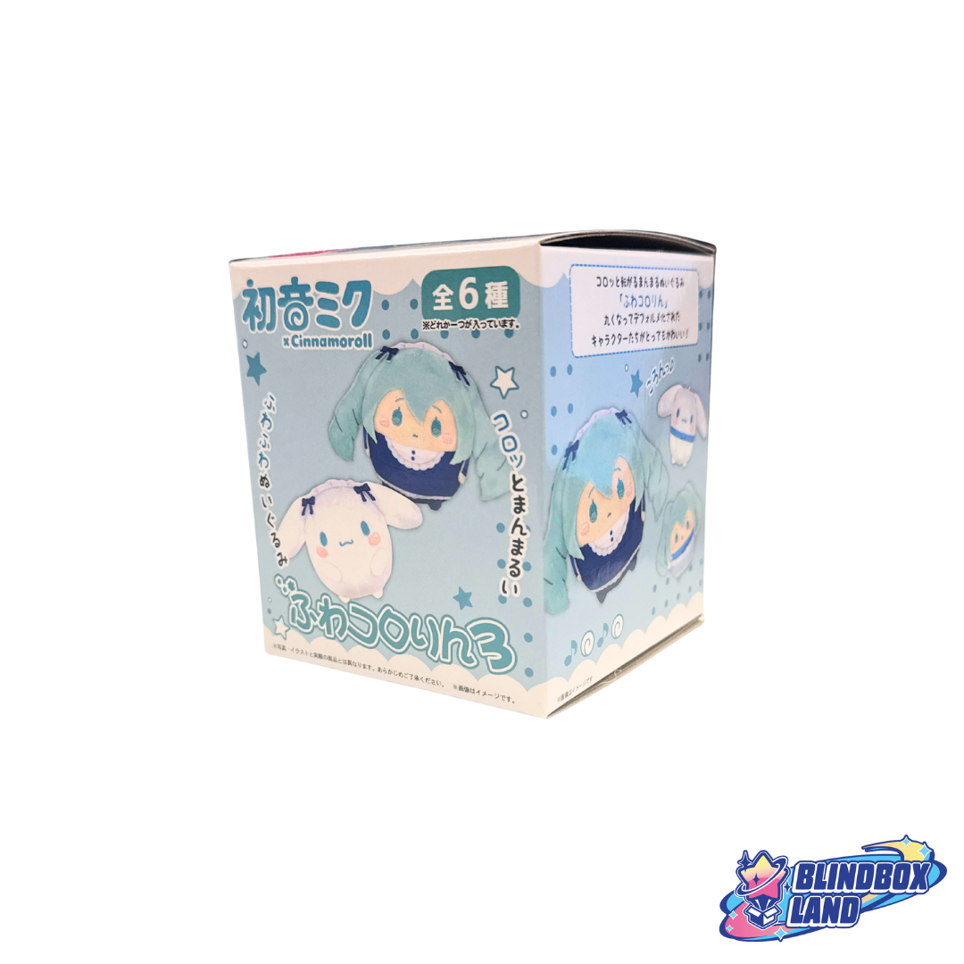 Hatsune Miku Cinnamoroll Round Plush Keyring Vol 3 Single Box Blindbox Land
