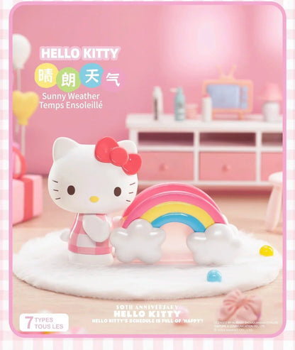 SANRIO - Hello Kitty 50th Anniversary "Hello Kitty's Schedule Is Full Of Happy!" Series, Miniso Blindbox