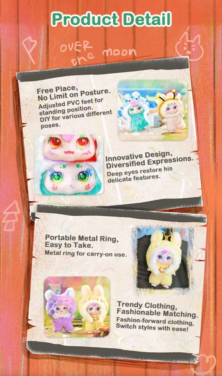 Kimmon MiMON's Wilderness Dream Plush Keyring Product Detail Blindbox Land